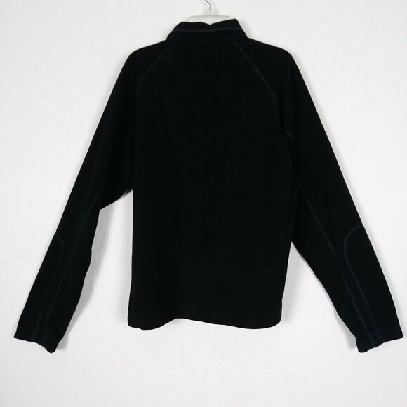 Columbia Black Fleece Half Zip Pullover Jacket - Picture 3 of 5